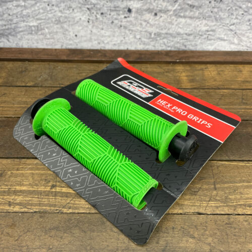 Redline BMX Grips Green Hex Pro End Plugs Hexpro NOS 00s RL Expert Proline A4 - Picture 7 of 8