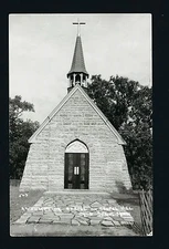 Cold Spring Minnesota MN c1950 RPPC, Stone Assumption Chapel on Chapel Hill
