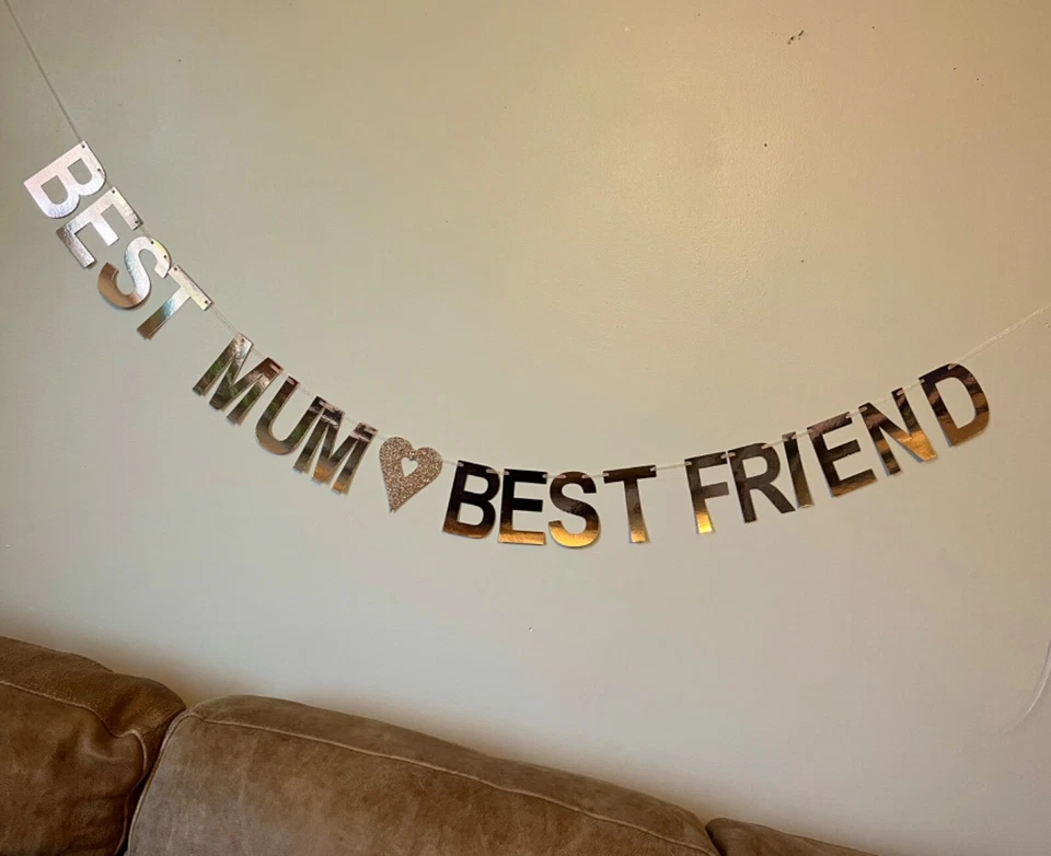 final de bloqueo fiesta decoración, cierre cumpleaños bunting jardín fiesta pancarta Foto 4 de 4