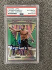 KHABIB NURMAGOMEDOV Autographed 2021 Green Prizm UFC FEARLESS Card PSA/DNA
