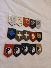 Magnetic Bookmarks/page Pointers Chinese Words Lover, Energy, Laugh, Dream 15 Ct