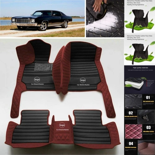 For Chevrolet Monte Carlo 2000-2025 Car Floor Mats Waterproof Custom PU Leather - Imagen 18 de 36