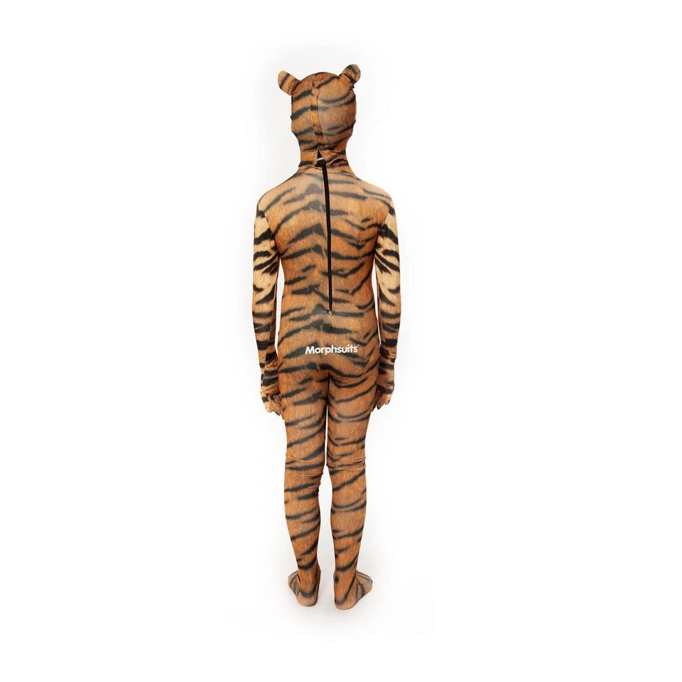 Niños Tigre Morphsuit Niños Niñas Gato Grande Animal Traje Halloween Disfraz Foto 3 de 4