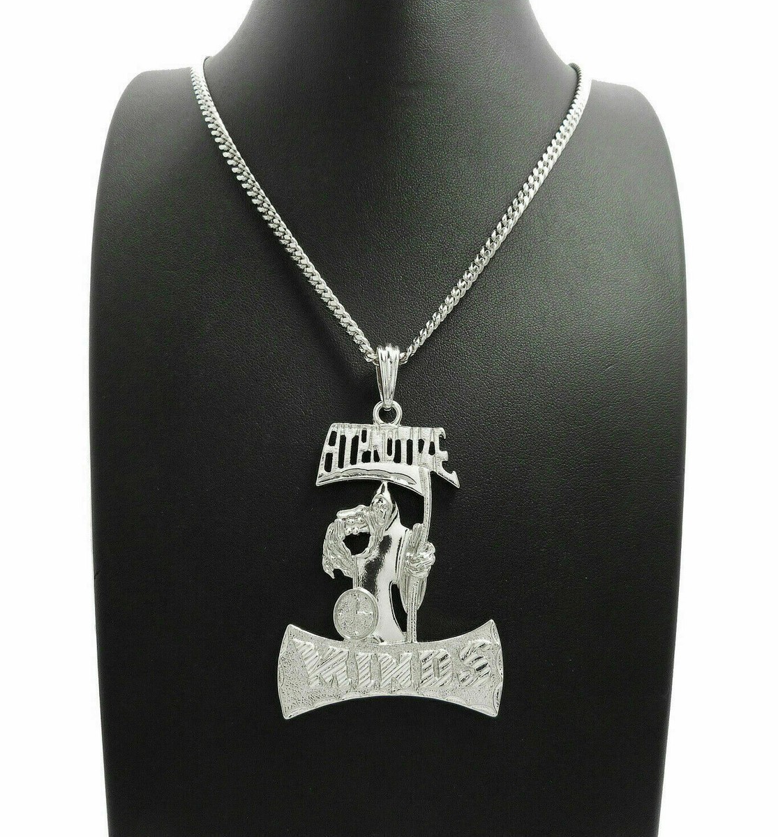 Hip Hop Iced Hypnotize Minds Pendant & 4mm 24