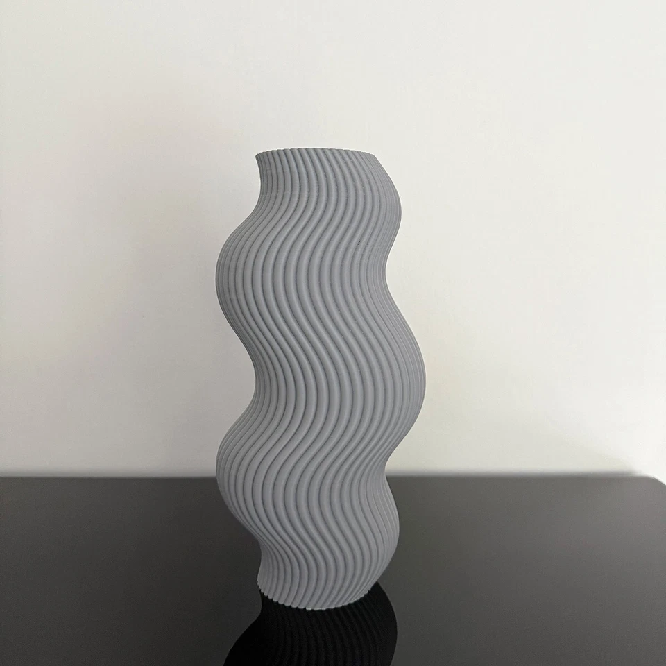 3D Spiral Vase Wavy / 23 cm / in verschieden Farben / moderne PLA Spiralvase - Bild 4 von 4