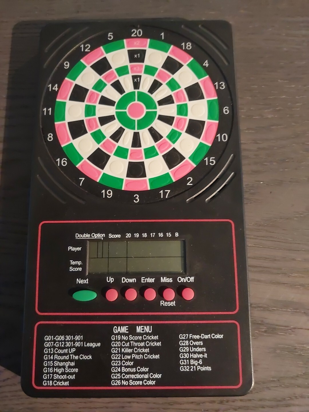 Winmau Electronic Scorer 2 Dart Board 5051954172652 eBay