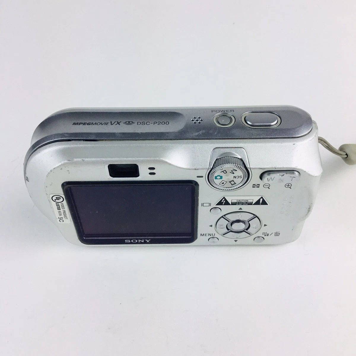 Sony Cyber-shot DSC-P200 7.2MP Digital Camera - Silver With Memory