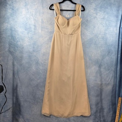 tan chiffon bridesmaid dress Azazie Champagne Sweetheart Neckline Maxi Size A0 Details Silhouette 23 spring sale Champagne Oasis Women's Butter Yellow Size:40/30