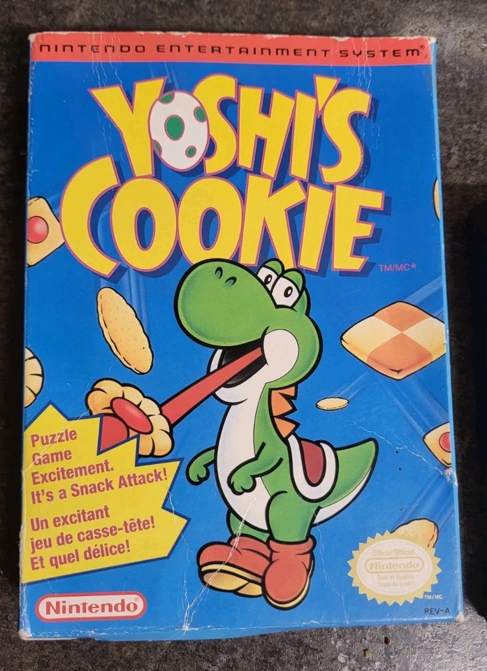 Yoshi's Cookie 1993 Nintendo Authentic BOX & SLEEVE ONLY , Nice Condition  - Image 2 of 4