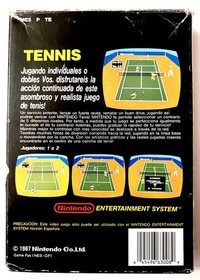 Tennis Entertainment System Nintendo NES Versi&oacute;n Espa&ntilde;ola Completo Buen Estado