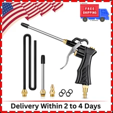 Air Gun for Compressor Air Blow Gun with Brass Adjustable Air Nozzle Air Tools