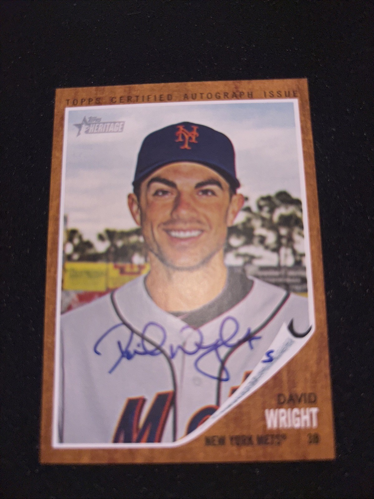 2011 Topps Heritage Real One Auto David Wright #ROA-AJ