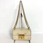 GUCCI Padlock Shoulder Bag Bee Star Women s Sale  Bag Stylish Rare Luxurious Ele