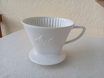 Melitta 102 Porzellan Kaffeefilter Handfilter weiß Filteraufsatz Pour Over