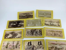 Antique Lot 13 Stereoscope 3D Viewer Photo Cards Early 1900s American Scenery