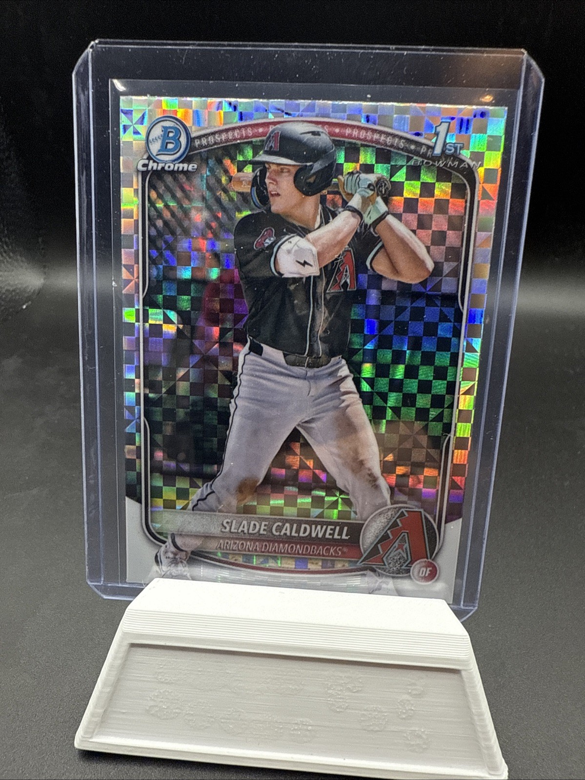 SLADE CALDWELL 2025 BOWMAN CHROME 1ST XFRACTOR DIAMONDBACKS Q1610