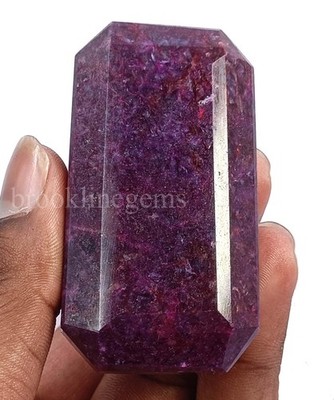 749.00 Ct Natural Red Ruby EGL Certified Emerald Cut Loose Gemstone 5ADM