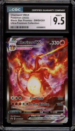 Pokemon Charizard VMAX Ultra-Premium Coll. Full Alt Art Promo SWSH261 CGC 9.5