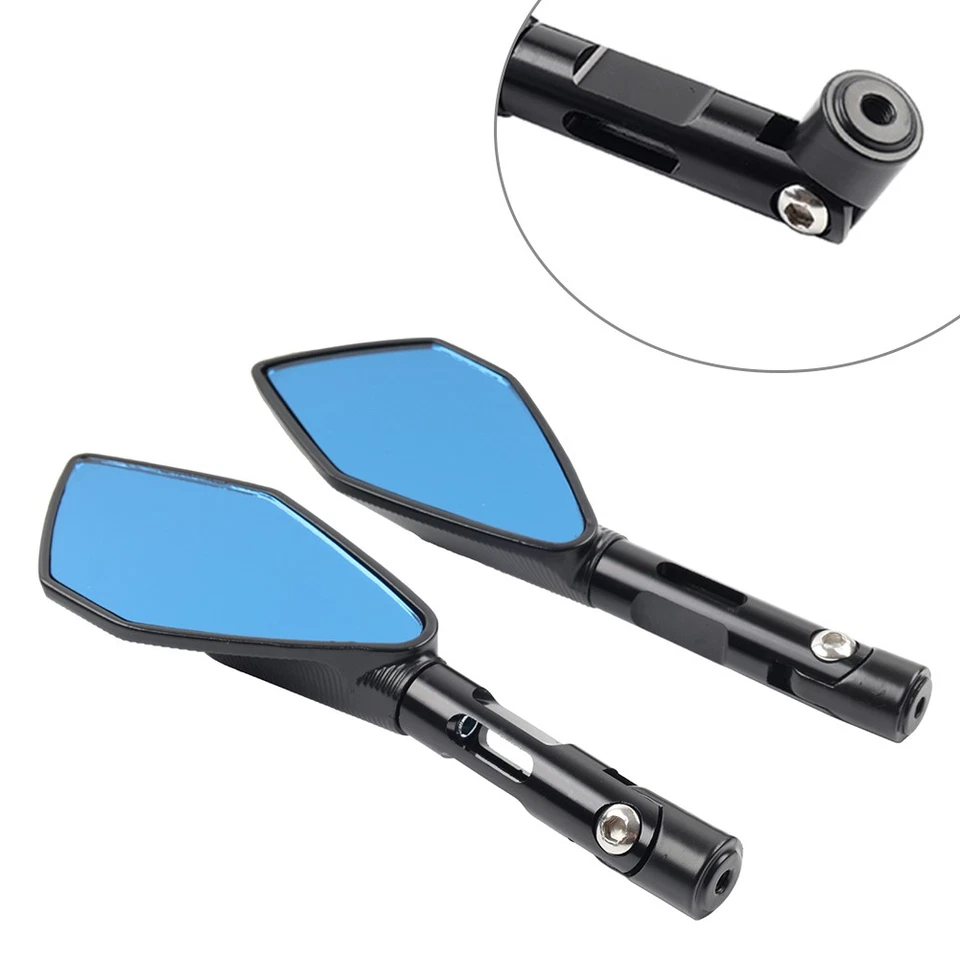 Espejos retrovisores laterales manillar para Yamaha FZ6 2006-08 YZF R1 2002-2008 YZF R6 Foto 2 de 4