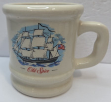 VTG Old Spice Shaving Mug Scuttle Cup "The Grand Turk" Ship Stars Stripes 14oz