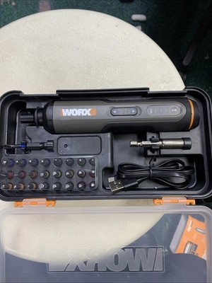 Worx WX240 3,6V (4V MAX) Mini Elektroschrauber mit 3-Gang Drehmoment, 5Nm Powe