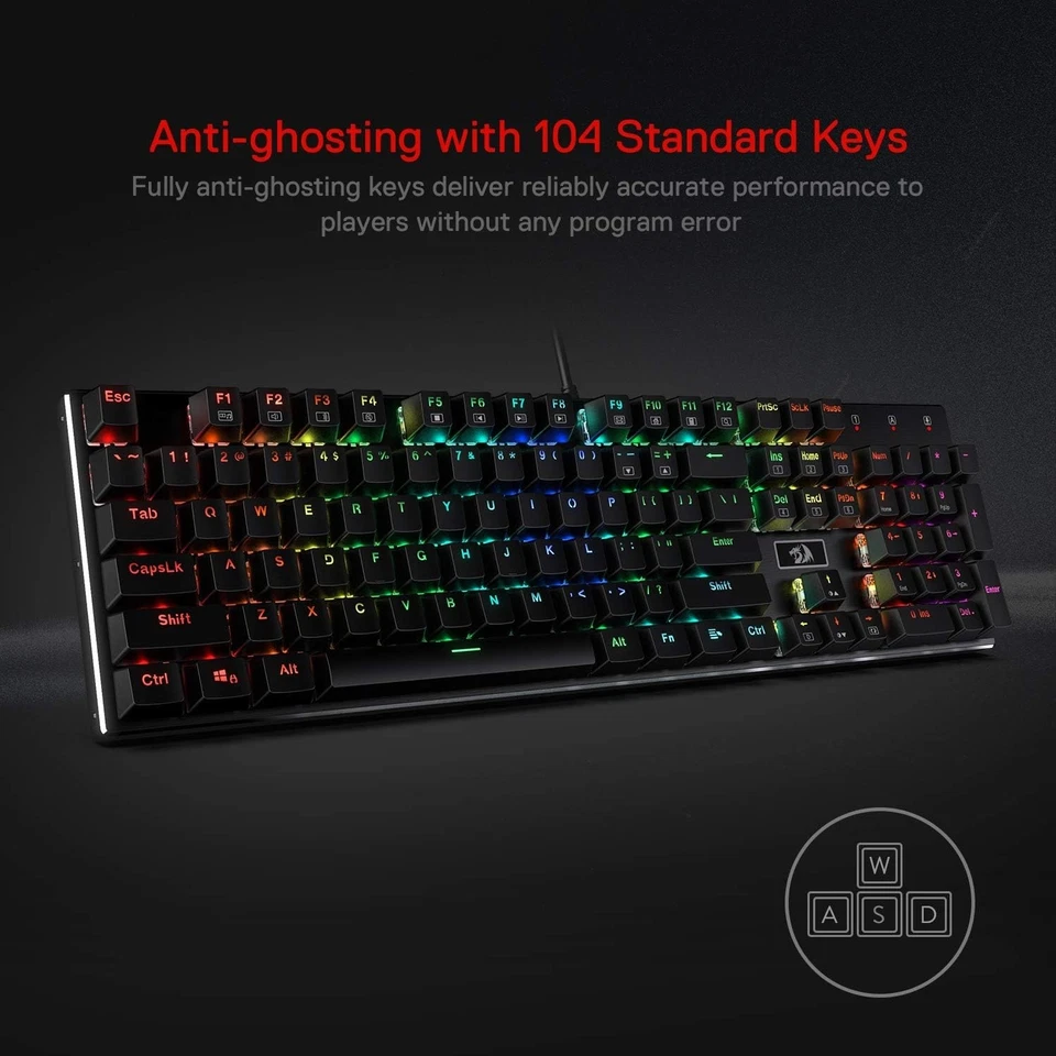 Upgraded Socket RGB Mechanical Keyboard, Hot-Swap, Quiet Red - Image 4 of 4