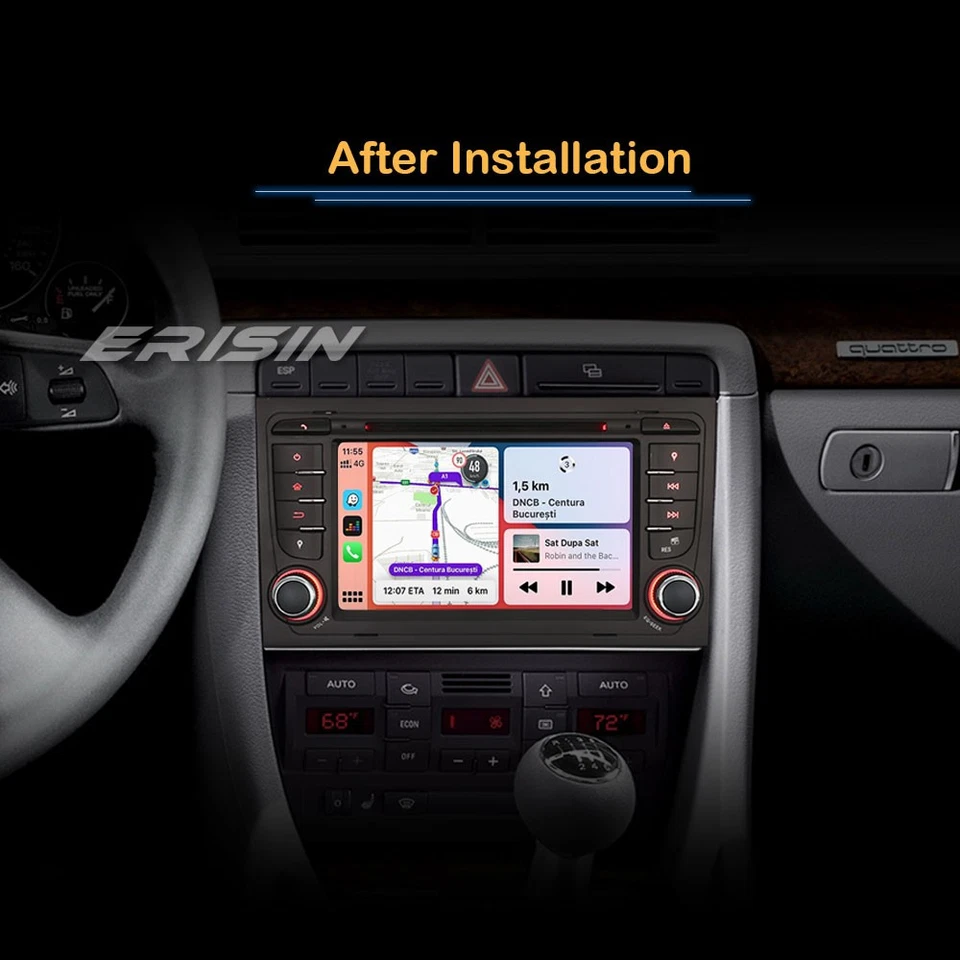 8-Core Android 14 Car Stereo For Audi A4 S4 SEAT EXEO 64GB DAB+ CarPlay DVD Navi - Image 3 of 4