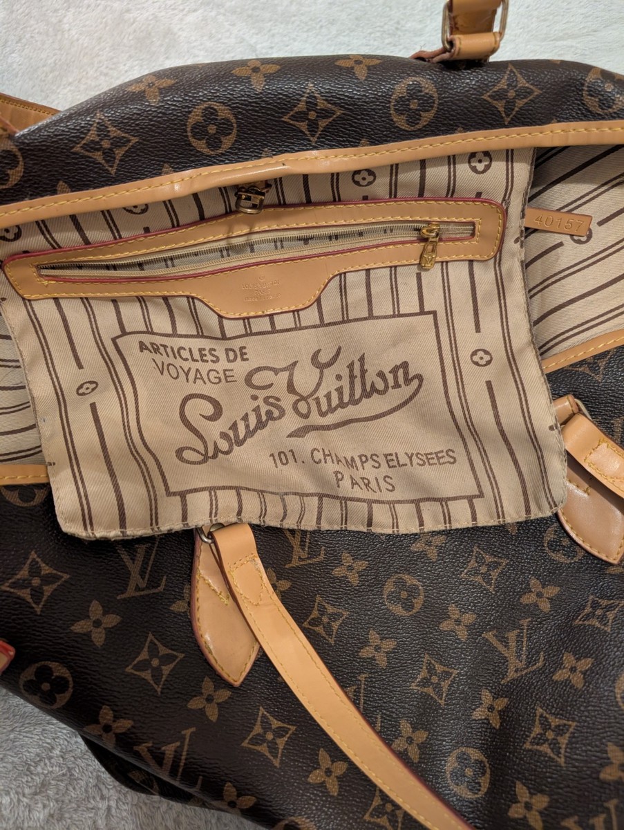 極美品✳︎ LOUIS VUITTON ales de voyage101 Used Authentic Louis Vuitton Articles De Voyage 101 Bag Vintage