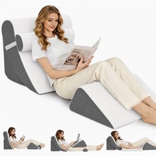 4PCS Orthopedic Bed Wedge Pillow Set Post Surgery Pain Relief Adjustable Back