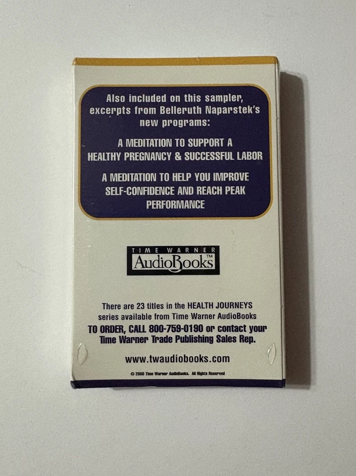 A Meditation To Help You With Healthful Sleep Sampler Cassette Tape New Sealed - Image 2 of 4