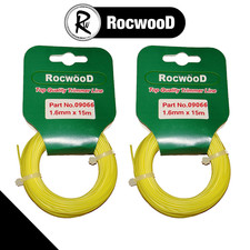 1.6mm Nylon Line Strimmer Cord 15m RocwooD Pro Quality Strong Trimmer Grass x2 0.16 per metre