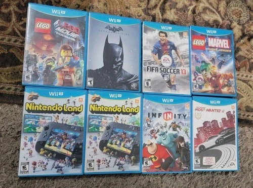 Lot of 8 Tested Assorted Nintendo Wii U Video Games Most wanted u/Nintendoland