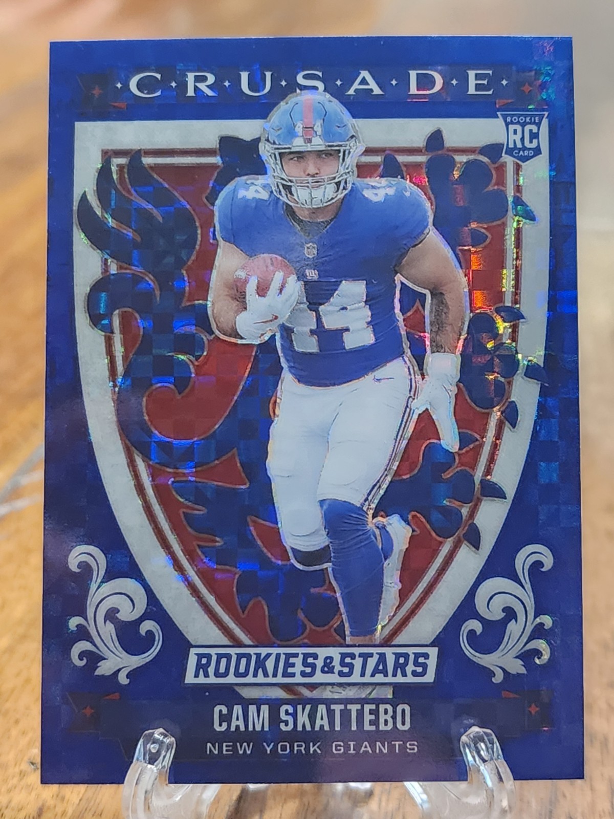 Cam Skattebo 2025 Rookies And Stars Crusade Blue Plaid RC #21 Giants