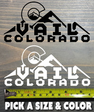 Vail Sticker Decal Colorado Mountain Ski Snowboard Keystone Beaver Creek Breck