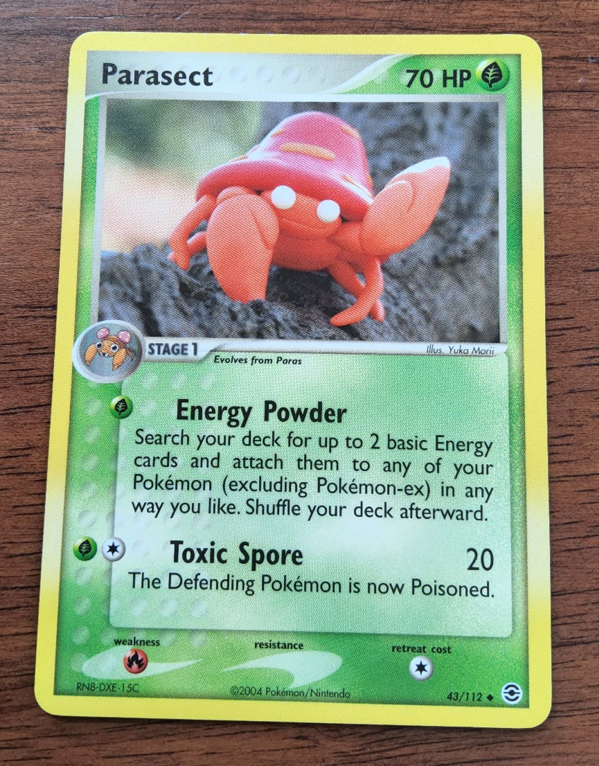 Pokemon TCG Parasect EX FireRed LeafGreen 43/112 uncommon 2004 NM