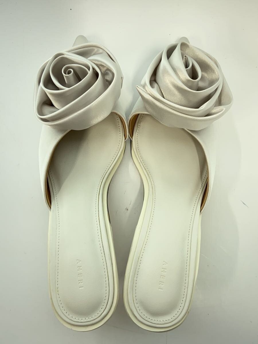 Ameri Rose Motif Satin Mule S Silver 02411280080 … - image 3