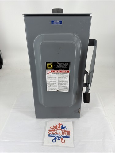 Square D DU323RB Non-Fusible General Duty Safety Switch, 3-Pole, 100A, 240VAC