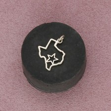 sterling silver vintage texas lone star state charm pendant