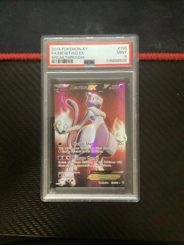 Mewtwo EX 158/162 XY Breakthrough HP Ultra Rare PSA 9 Pokemon TCG