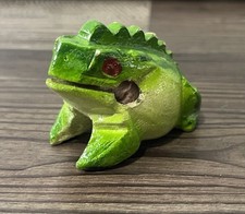 Wooden Frog Guiro Rasp Percussion Instrument Wood Croaking Frog Quirky Trinket