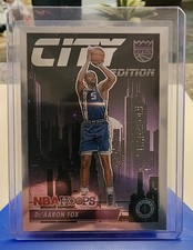 2023-24 Panini Nba Hoops Premium Stock - City Edition De'Aaron Fox #24 Silver