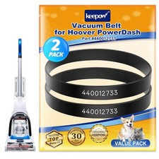 2 Pack Vacuum Belt for Hoover Power Dash Pet Carpet Cleaner Replace 440012733 44