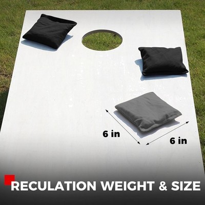 Cornhole Bags Set of 8 Regulation Weight & Size Includes Carry Case