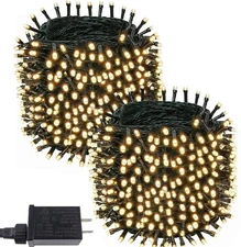 AIYAKA String Lights, 2-Pack LED String Light with 400 Bright LEDs, 150 FT Wa...