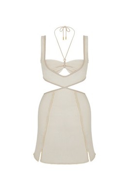 NWT Bydee Womens Adriana Dress Waist Cut Out Blogger Fav M #0152