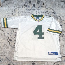 Vintage Reebok Brett  Favre Green Bay Packers 4 Football Jersey XL NFL Men 