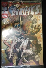 TERRIFICS 1 DC CONVENTION FOIL VARIANT COMIC SEALED REIS LEMIRE PRADO 2018 NM