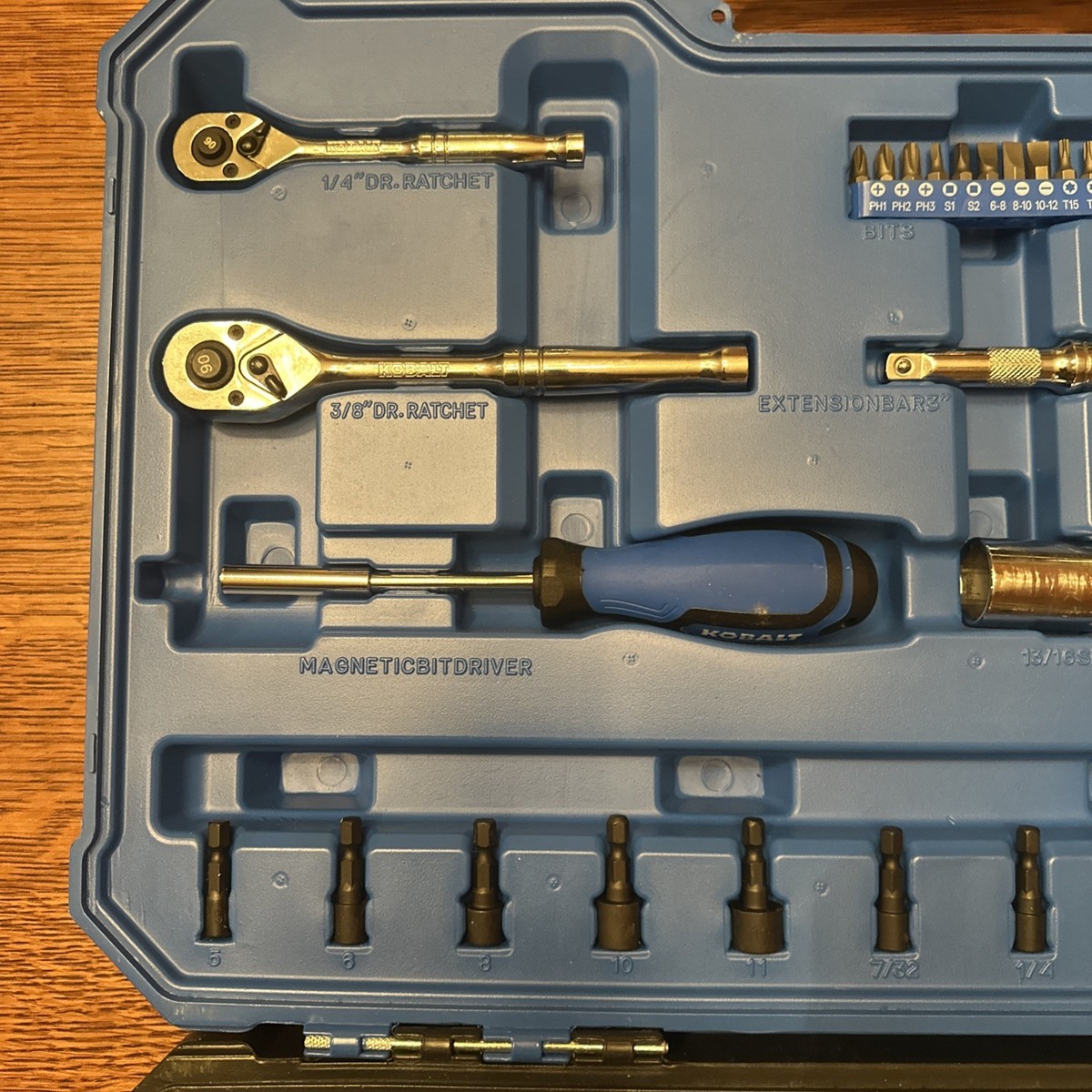 KOBALT #1151719 129-PIECE PRO 90 RATCHET MECHANICS TOOL SET | eBay