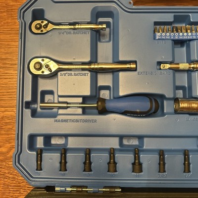 KOBALT #1151719 129-PIECE PRO 90 RATCHET MECHANICS TOOL SET | eBay