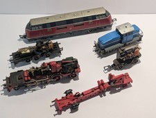 Märklin H0 Konvolut Loks Ersatzteile Fahrgestelle Dampflok BASTLER